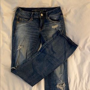 American Eagle AE Distressed jeans boot